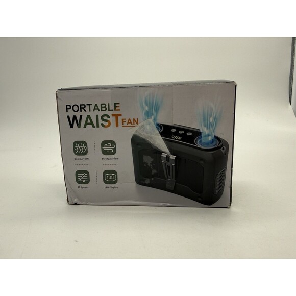 4-in-1 Portable Waist Personal Rechargeable Fan 20000mAh Powerful Dual-Motor - Picture 11 of 16